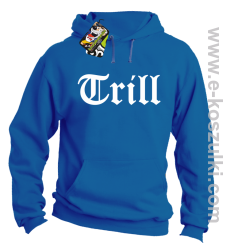 Trill True Real - bluza z kapturem niebieska