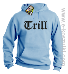 Trill True Real - bluza z kapturem błękitna