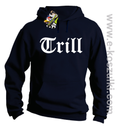 Trill True Real - bluza z kapturem granatowa