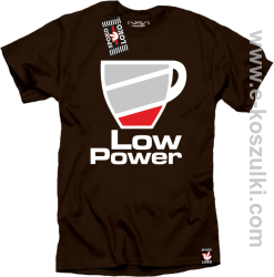 Low Power Cup - koszulka męska brązowa