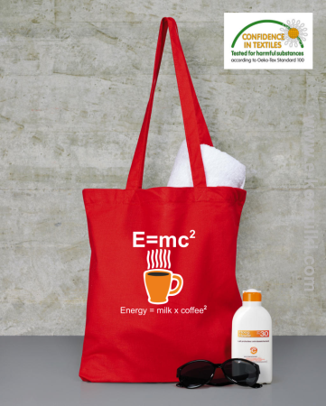 E=mc2 - Energy = Milk x Coffee 2 - torba eko 