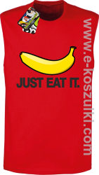 JUST EAT IT Banana - bezrękawnik męski czerwony