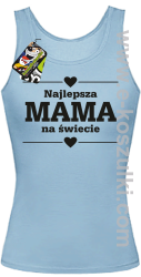 Najlepsza MAMA na świecie wzór 01STANDESHE - top damski błękitny