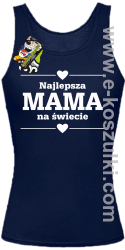 Najlepsza MAMA na świecie wzór 01STANDESHE - top damski granatowy