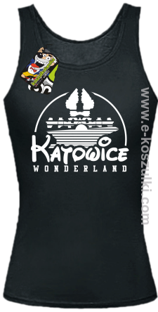 Katowice Wonderland - top damski czarny