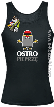 OSTRO pieprzę -top damski czarny