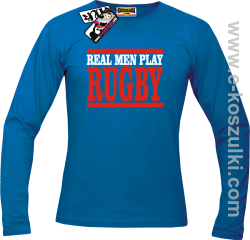 Rugby - longsleeve męski - niebieski