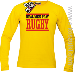 Rugby - longsleeve męski - żółty