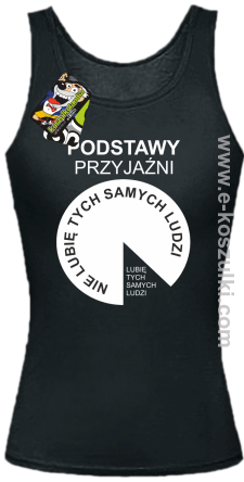 Podstawy przyjaźni - top damski czarny