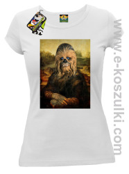 Mona Lisa Chewbacca CZUBAKA - koszulka damska biała