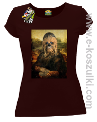 Mona Lisa Chewbacca CZUBAKA - koszulka damska brązowa