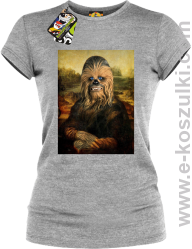 Mona Lisa Chewbacca CZUBAKA - koszulka damska melanż 