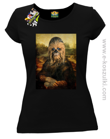 Mona Lisa Chewbacca CZUBAKA - koszulka damska czarna