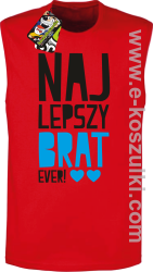 Najlepszy brat Ever - bezrękawnik męski czerwony