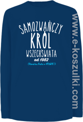 Samozwańczy Król Wszechświata - longsleeve dziecięcy niebieski