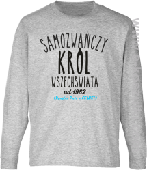 Samozwańczy Król Wszechświata - longsleeve dziecięcy melanż 