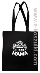 Super Mama korona Miss - torba eko bawełniana czarna