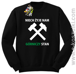 Niech żyje nam górniczy stan - bluza bez kaptura STANDARD czarna