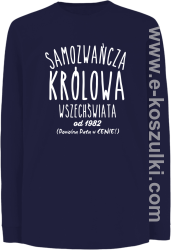 Samozwańcza Królowa Wszechświata - longsleeve dziecięcy granatowy