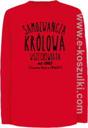 Samozwańcza Królowa Wszechświata - longsleeve dziecięcy czerwony