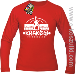 Kraków wonderland - longsleeve męski czerwony