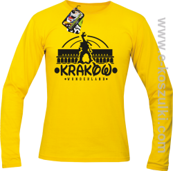 Kraków wonderland - longsleeve męski żółty