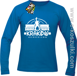 Kraków wonderland - longsleeve męski niebieski