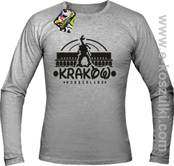 Kraków wonderland - longsleeve męski melanż 