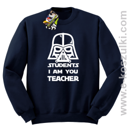 STUDENTS I`m you teacher - bluza standard bez kaptura granatowa