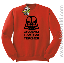 STUDENTS I`m you teacher - bluza standard bez kaptura czerwona