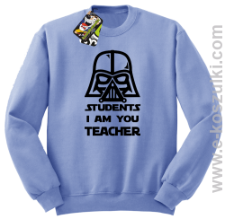 STUDENTS I`m you teacher - bluza standard bez kaptura błękitna