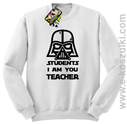 STUDENTS I`m you teacher - bluza standard bez kaptura biała