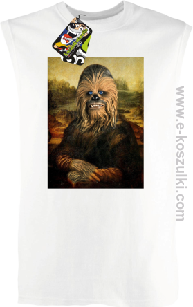 Mona Lisa Chewbacca CZUBAKA - bezrękawnik męski biały