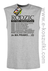 Rodzic to nie maszyna - TOP TANK męski melanż