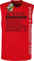 Rodzic to nie maszyna - TOP TANK męski red