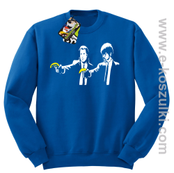 Banana Boys Pulp Fiction - bluza bez kaptura STANDARD niebieska