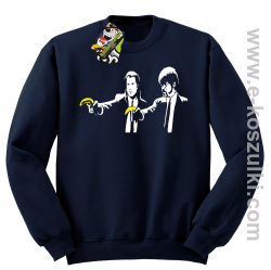 Banana Boys Pulp Fiction - bluza bez kaptura STANDARD granatowa