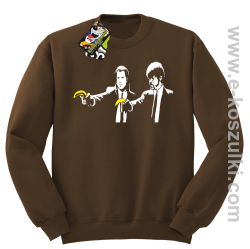 Banana Boys Pulp Fiction - bluza bez kaptura STANDARD brązowa