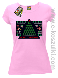 Merry Christmas Retro Games pink