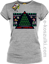 Merry Christmas Retro Games light gray