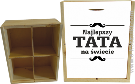 Najlepszy TATA na świecie wzór 01STANDESHE - skrzynka ozdobna 