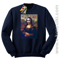 Mona Lisa Hello Jocker - bluza bez kaptura STANDARD granatowa