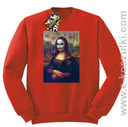 Mona Lisa Hello Jocker - bluza bez kaptura STANDARD czerwona