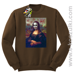 Mona Lisa Hello Jocker - bluza bez kaptura STANDARD brązowa