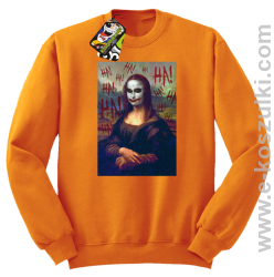 Mona Lisa Hello Jocker - bluza bez kaptura STANDARD pomarańczowa