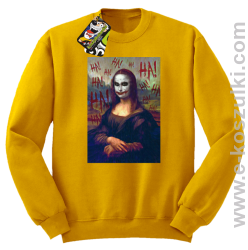 Mona Lisa Hello Jocker - bluza bez kaptura STANDARD żółta