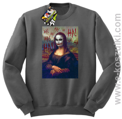 Mona Lisa Hello Jocker - bluza bez kaptura STANDARD szara