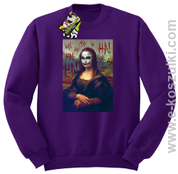 Mona Lisa Hello Jocker - bluza bez kaptura STANDARD fioletowa