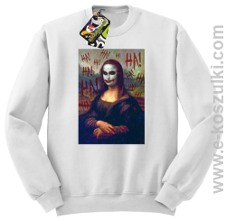 Mona Lisa Hello Jocker - bluza bez kaptura STANDARD biała