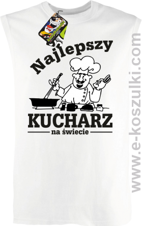 Mamma Mia Najlepszy kucharz na świecie - bezrękawnik męski biały